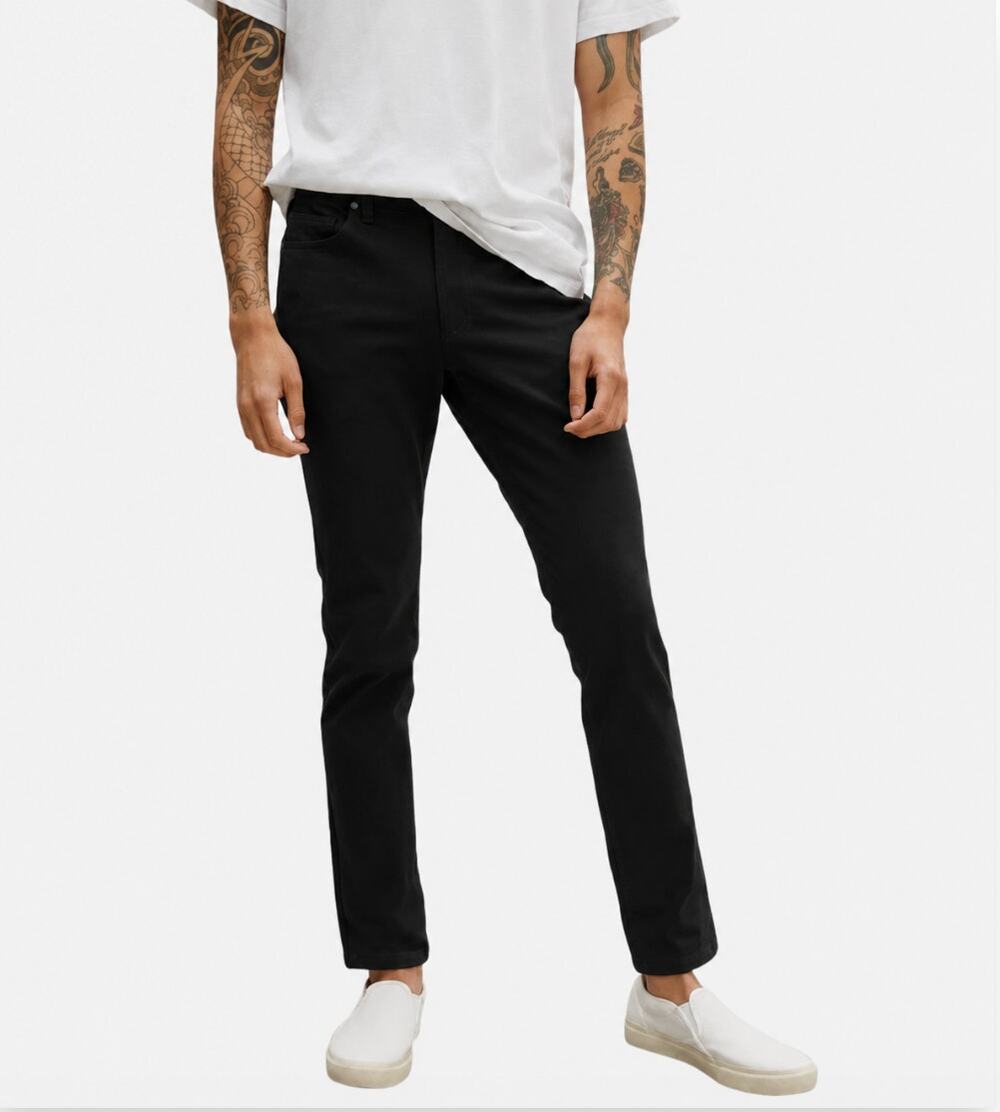 EVERLANE Men's The Performance 5-Pocket Pants 30x32 Black Chinos NWT